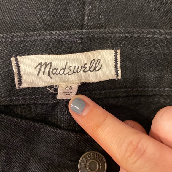 Madewell raw edge denim mini skirt - Picture 4 of 5